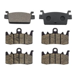 3 Kit plaquettes frein Kymco AK 550  Av G, Av D et Ar 411-328X2 - EBC SFA719 et FA630 - Raven 104-118