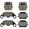 3 Kit plaquettes frein Suzuki LT-R 250 QuadRacer  Av G, Av D et Ar 007-091X2 - EBC FA84 et FA128 - Raven 104-127