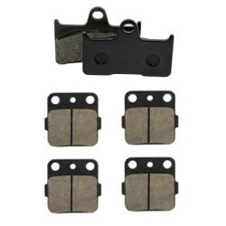 3 Kit plaquettes frein Yamaha Grizzly 660  Av G, Av D et Ar 281-007X2 - EBC FA344 et FA84 - Raven 104-129
