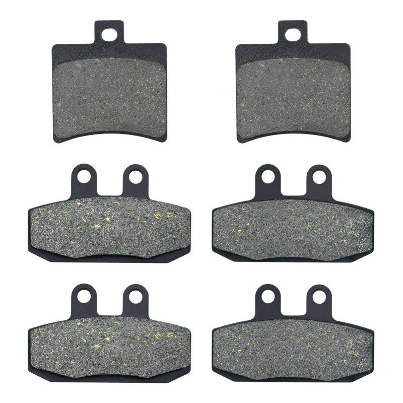 3 Kit plaquettes frein Aprilia Sportcity 300 Cube Av G, Av D et Ar 150-010X2 - EBC FA298 et FA113 - Raven 104-132