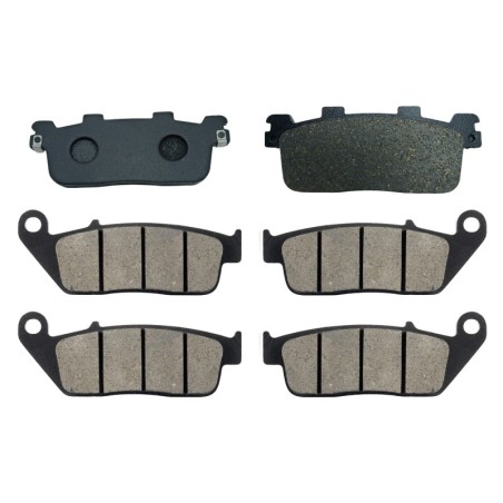 3 Kit plaquettes frein Yamaha X-Max 400  Av G, Av D et Ar 355-014X2 - EBC SFA607 et FA196/226 - Raven 104-137