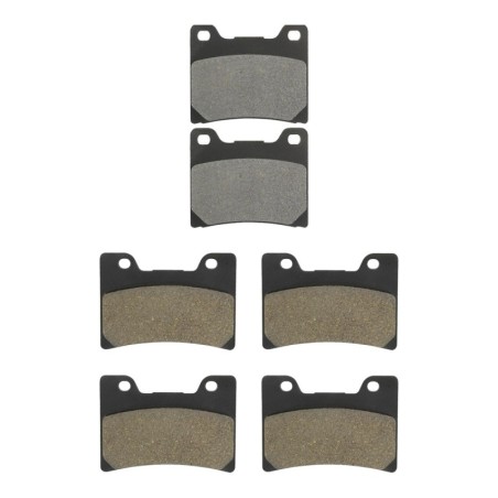 3 Kit plaquettes frein Yamaha FZ 750 Genesis  Av G, Av D et Ar 015-028X2 - EBC FA88 et FA160 - Raven 104-139