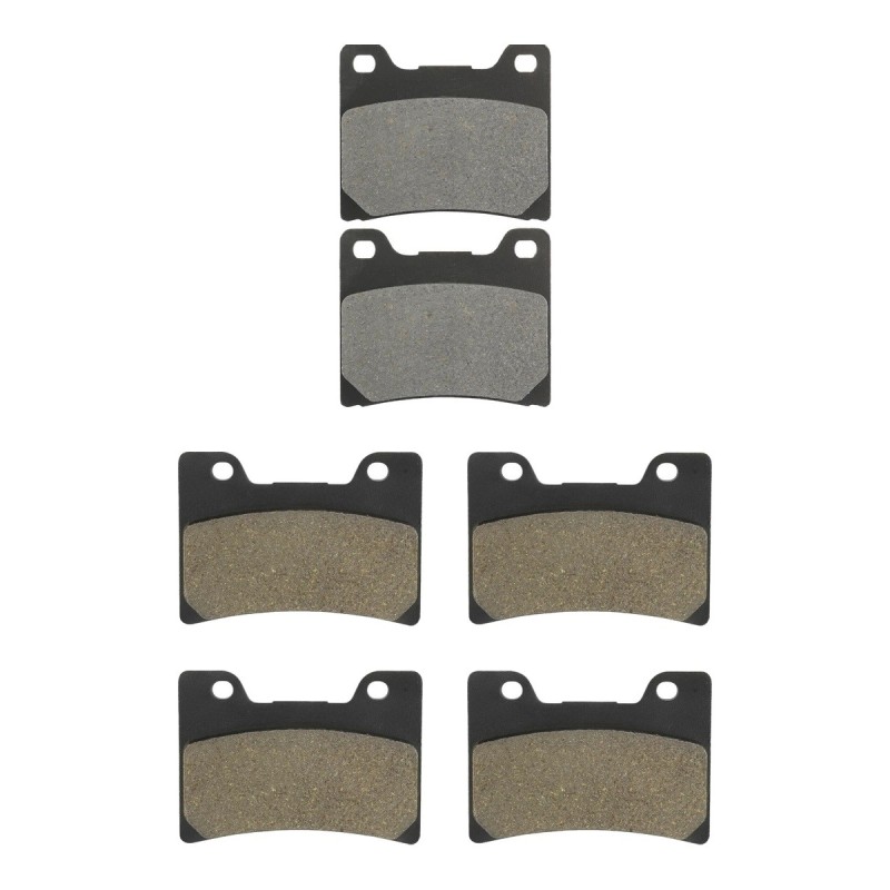 3 Kit plaquettes frein Yamaha FZR 1000  Av G, Av D et Ar 015-028X2 - EBC FA88 et FA160 - Raven 104-139