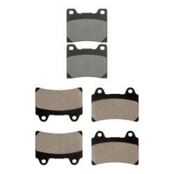 3 Kit plaquettes frein Yamaha FZR 1000  Av G, Av D et Ar 015-073X2 - EBC FA88 et FA123 - Raven 104-141