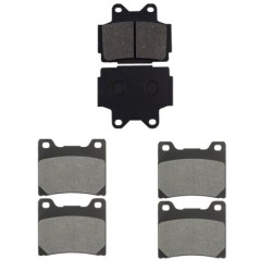 3 Kit plaquettes frein Yamaha FZ 600  Av G, Av D et Ar 067-015X2 - EBC FA104 et FA88 - Raven 104-143
