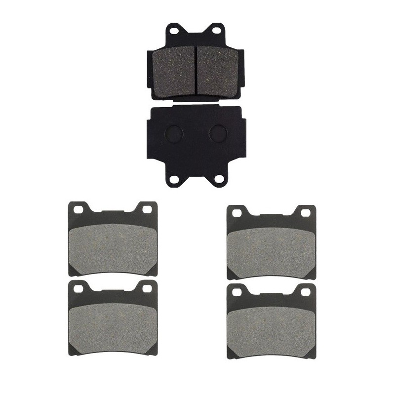 3 Kit plaquettes frein Yamaha RD 500  Av G, Av D et Ar 067-015X2 - EBC FA104 et FA88 - Raven 104-143
