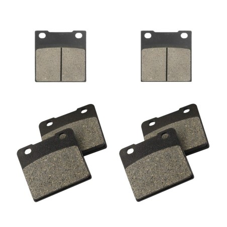 3 Kit plaquettes frein Suzuki RG 500 Gamma  Av G, Av D et Ar 016-085X2 - EBC FA63 et FA103 - Raven 104-146