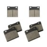 3 Kit plaquettes frein Suzuki RG 500 Gamma  Av G, Av D et Ar 016-085X2 - EBC FA63 et FA103 - Raven 104-146