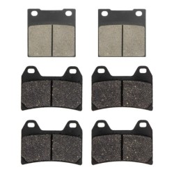3 Kit plaquettes frein Suzuki GSX 1200 Inazuma  Av G, Av D et Ar 016-141X2 - EBC FA63 et FA244 - Raven 104-148