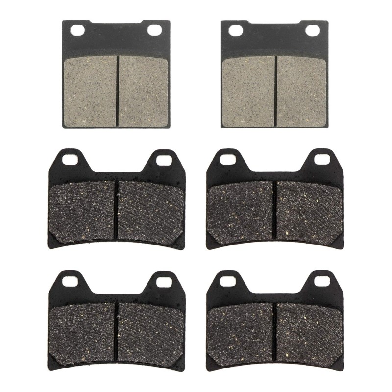 3 Kit plaquettes frein Suzuki GSX 1200 Inazuma  Av G, Av D et Ar 016-141X2 - EBC FA63 et FA244 - Raven 104-148