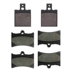 3 Kit plaquettes frein Gilera Nordwest 600  Av G, Av D et Ar 038-019X2 - EBC FA47 et FA126 - Raven 104-150
