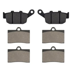 3 Kit plaquettes frein Moto-guzzi Quota 1000  Av G, Av D et Ar 020-064X2 - EBC FA140 et FA95 - Raven 104-152