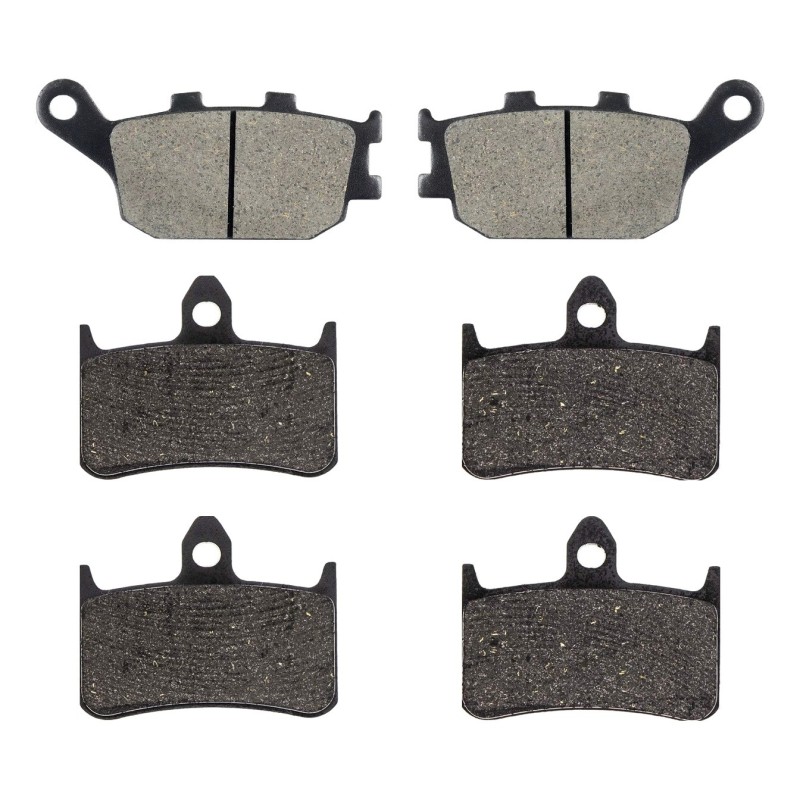 3 Kit plaquettes frein Honda CB 900 F  Av G, Av D et Ar 021-069X2 - EBC FA174 et FA187 - Raven 104-155