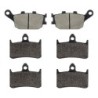 3 Kit plaquettes frein Honda CB 900 F 919  Av G, Av D et Ar 021-069X2 - EBC FA174 et FA187 - Raven 104-155