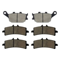 3 Kit plaquettes frein Kawasaki Z H2 SE 1000  Av G, Av D et Ar 021-258X2 - EBC FA174 et FA447HH - Raven 104-158