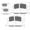 3 Kit plaquettes frein Suzuki GSX-S 1000  Av G, Av D et Ar 021-258X2 - EBC FA174 et FA447HH - Raven 104-158