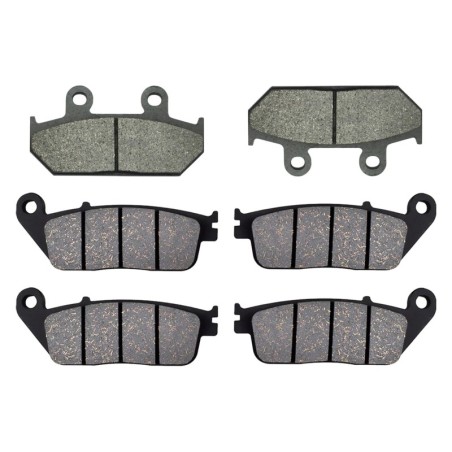 3 Kit plaquettes frein Suzuki Burgman 650 AN  Av G, Av D et Ar 265-022X2 - EBC SFA412 et FA142 - Raven 104-161