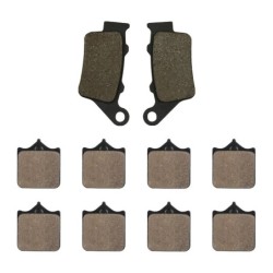 3 Kit plaquettes frein Ktm SuperDuke 990  Av G, Av D et Ar 023-177X2 - EBC FA208, 213 et FA322/4HH - Raven 104-164
