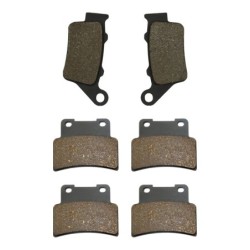 3 Kit plaquettes frein Aprilia Dorsoduro 750  Av G, Av D et Ar 023-251X2 - EBC FA208, 213 et FA432 - Raven 104-165