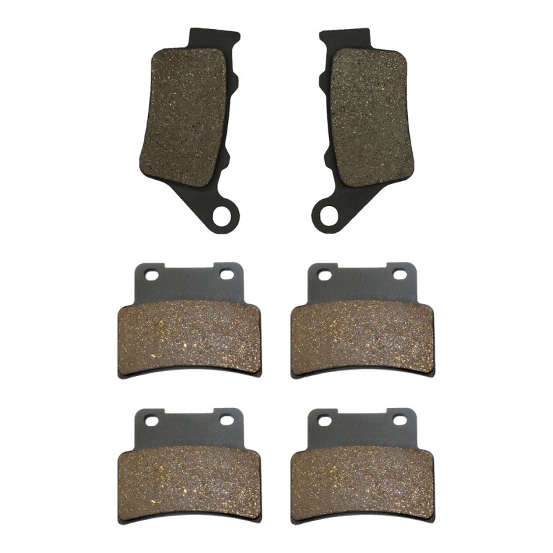 3 Kit plaquettes frein Aprilia Dorsoduro 750  Av G, Av D et Ar 023-251X2 - EBC FA208, 213 et FA432 - Raven 104-165