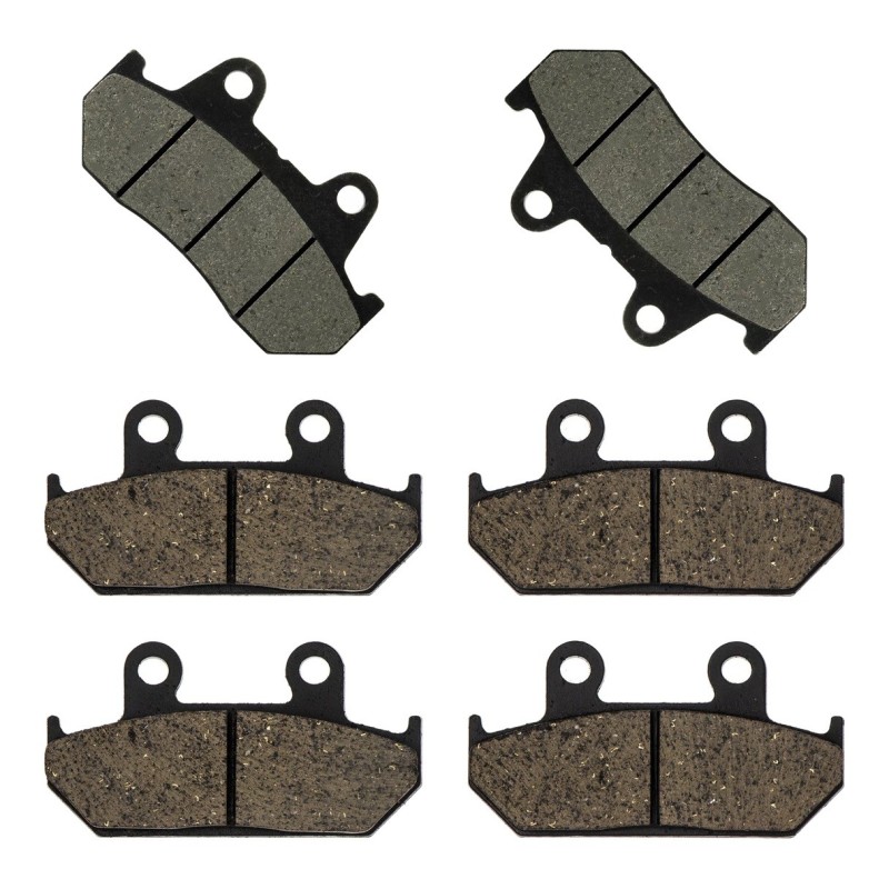 3 Kit plaquettes frein Honda CBR 500 F  Av G, Av D et Ar 049-025X2 - EBC FA69/2 et FA121 - Raven 104-167