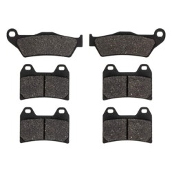 3 Kit plaquettes frein Moto-guzzi Norge 850  Av G, Av D et Ar 031-141X2 - EBC FA181 et FA244 - Raven 104-170