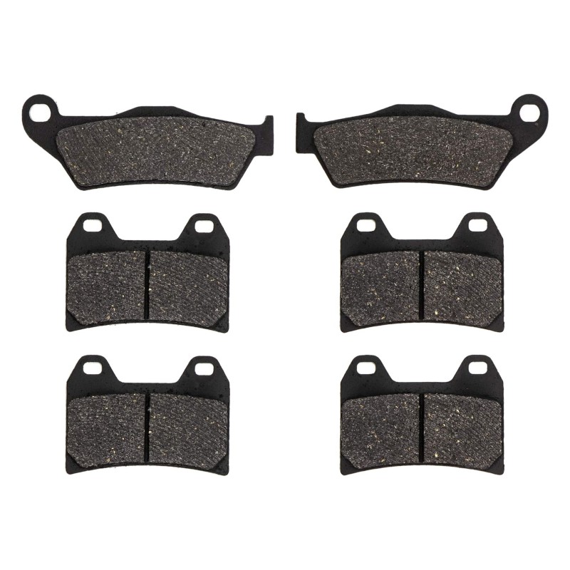 3 Kit plaquettes frein Moto-guzzi Norge 850  Av G, Av D et Ar 031-141X2 - EBC FA181 et FA244 - Raven 104-170