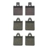 3 Kit plaquettes frein Gilera NGR 250  Av G, Av D et Ar 038-096X2 - EBC FA47 et FA60 - Raven 104-174