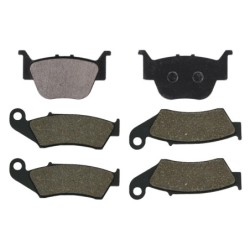 3 Kit plaquettes frein Honda TRX 450 Sportrax  Av G, Av D et Ar 243-041X2 - EBC FA373 et FA185 - Raven 104-176