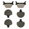 3 Kit plaquettes frein Harley-davidson Dyna Sturgis FXDB Av G, Av D et Ar 056-057X2 - EBC FA200 et FA94 - Raven 104-180
