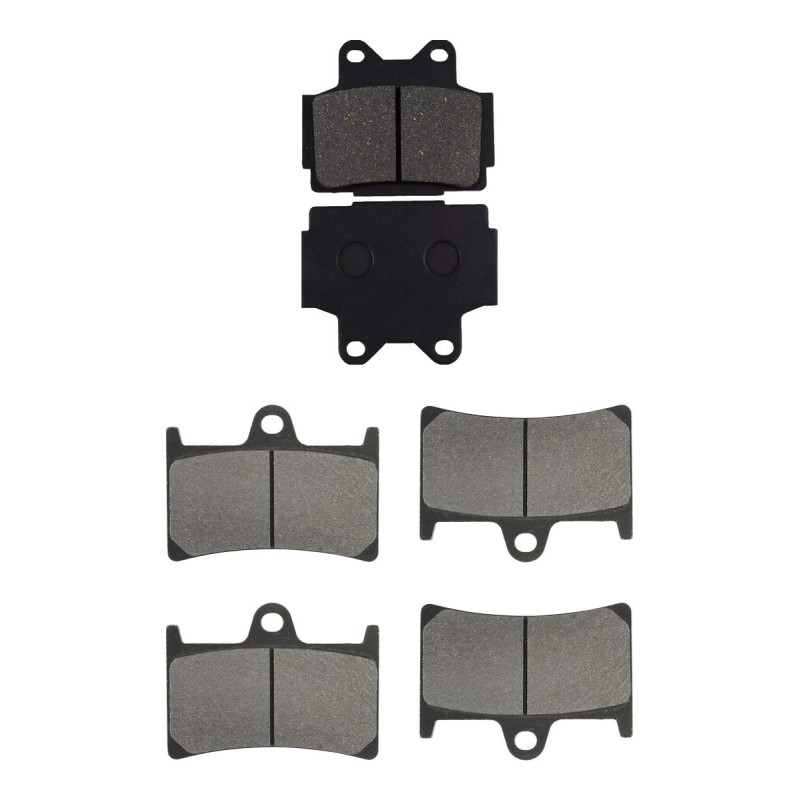 3 Kit plaquettes frein Yamaha TZR 250  Av G, Av D et Ar 067-070X2 - EBC FA104 et FA168/252 - Raven 104-182