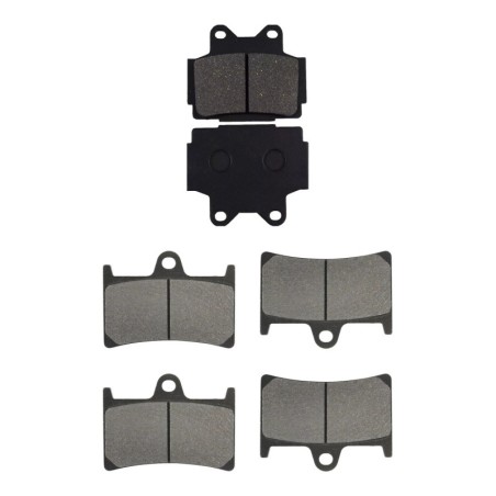 3 Kit plaquettes frein Yamaha TZR 250  Av G, Av D et Ar 067-070X2 - EBC FA104 et FA168/252 - Raven 104-182