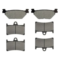3 Kit plaquettes frein Yamaha XV 1900 Raider  Av G, Av D et Ar 165-070X2 - EBC FA319/2 et FA168/252 - Raven 104-183