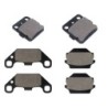 3 Kit plaquettes frein Suzuki LT-S 230 QuadSport  Av G, Av D et Ar 077-091X2 - EBC FA84/3 et FA128 - Raven 104-188