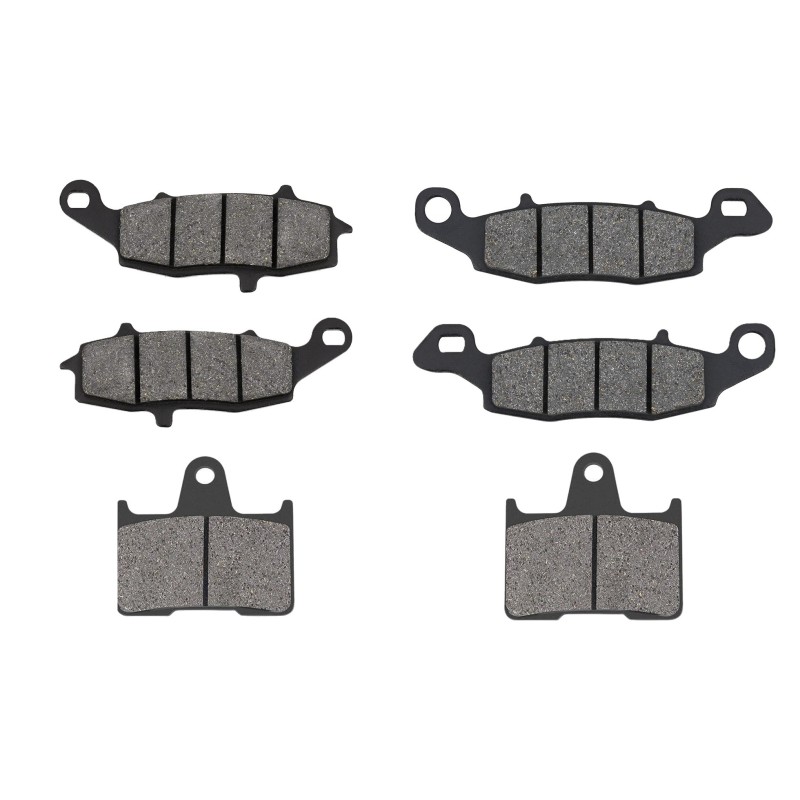 3 Kit plaquettes frein Suzuki GSF 650 Bandit sans ABS Av G, Av D et Ar 104-124-148 - EBC FA229 et FA231 et FA254 - Raven 104-191