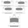 3 Kit plaquettes frein Suzuki GSF 650 Bandit sans ABS Av G, Av D et Ar 104-124-148 - EBC FA229 et FA231 et FA254 - Raven 104-191