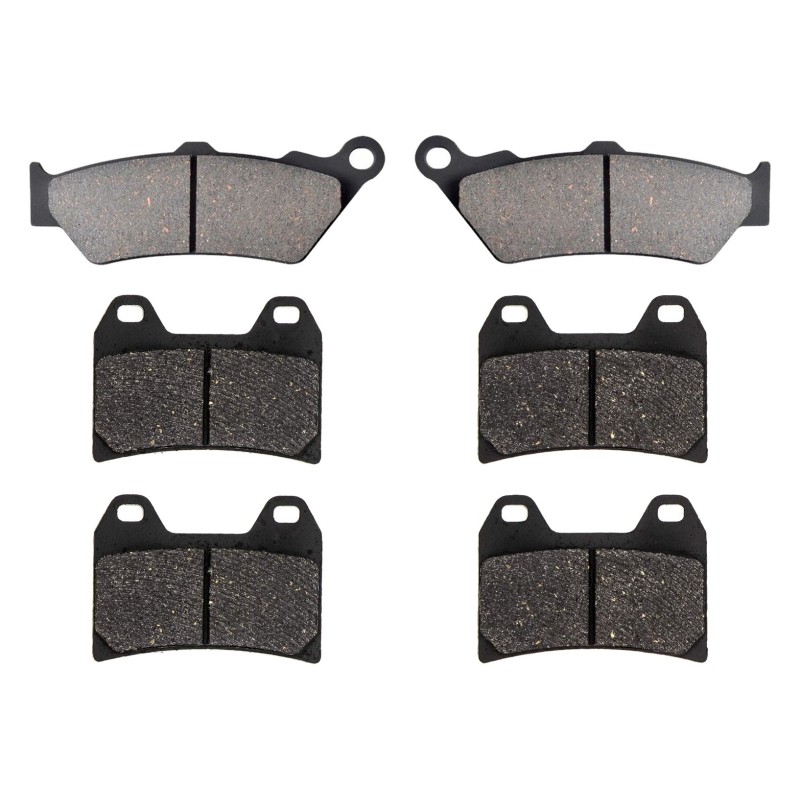 3 Kit plaquettes frein Moto-guzzi Custom 940  Av G, Av D et Ar 106-141X2 - EBC FA209 et FA244 - Raven 104-192