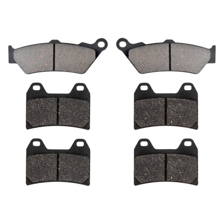 3 Kit plaquettes frein Moto-guzzi Custom 940  Av G, Av D et Ar 106-141X2 - EBC FA209 et FA244 - Raven 104-192