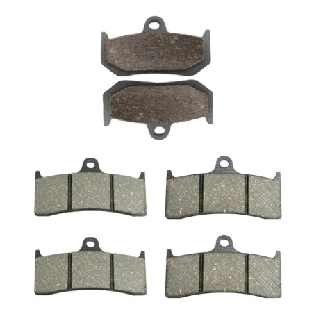 3 Kit plaquettes frein Mv-agusta Brutale 750 Oro S F4 Av G, Av D et Ar 235-126X2 - EBC FA320 et FA249, 424 - Raven 104-196