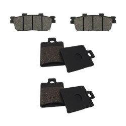 3 Kit plaquettes frein Adiva AD3 300 3 roue Av G, Av D et Ar 286-137X2 - EBC FA427 et FA260 - Raven 104-197