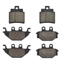3 Kit plaquettes frein Kymco Urban 250  Av G, Av D et Ar 140-230X2 - EBC FA361HH et FA377 - Raven 104-198