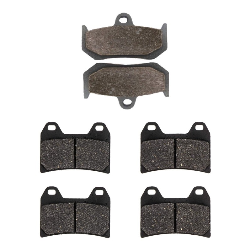 3 Kit plaquettes frein Mv-agusta Brutale 990 R Av G, Av D et Ar 235-141X2 - EBC FA320 et FA244 - Raven 104-199