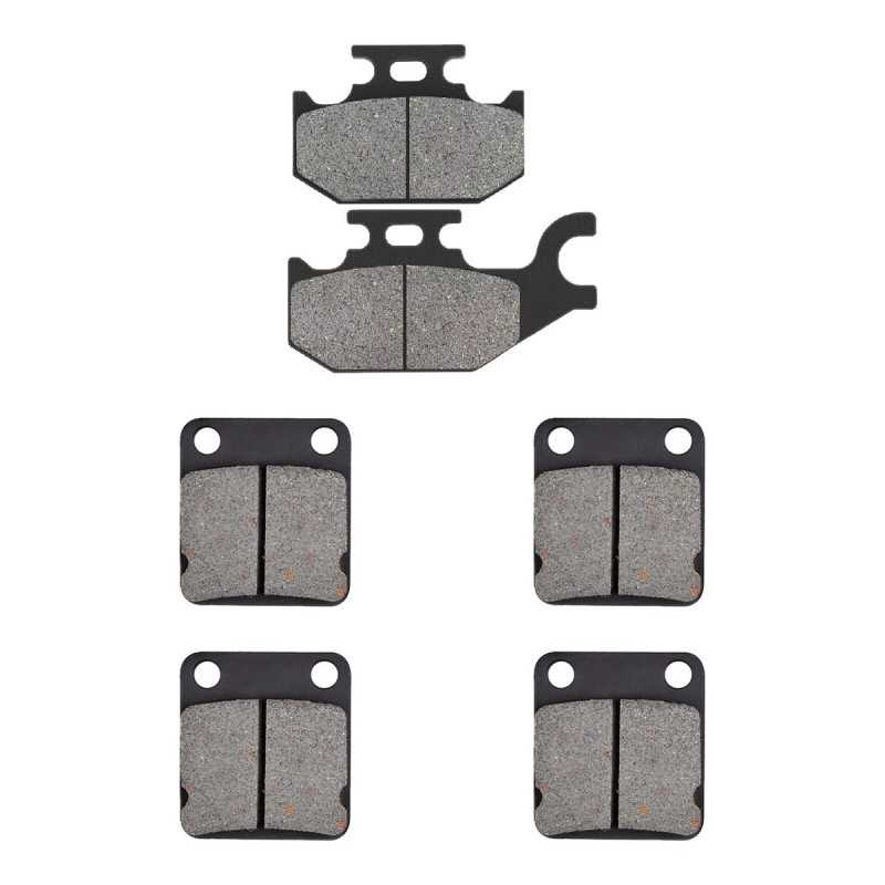 3 Kit plaquettes frein Yamaha YFM Kodiak 400  Av G, Av D et Ar 182-144X2 - EBC FA307 et FA54 - Raven 104-200