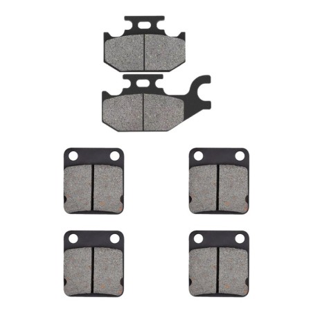 3 Kit plaquettes frein Yamaha Kodiak 450  Av G, Av D et Ar 182-144X2 - EBC FA307 et FA54 - Raven 104-200
