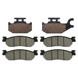 3 Kit plaquettes frein Polaris Ranger 150  Av G, Av D et Ar 295-146X2 - EBC FA428 et FA275 - Raven 104-201