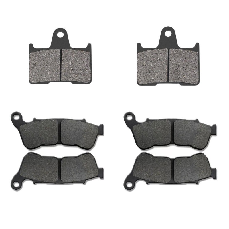 3 Kit plaquettes frein Harley-davidson Sportster Roadster XL1200CX Av G, Av D et Ar 148-359X2 - EBC FA254 et FA640 - Raven 104-2
