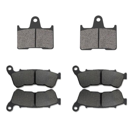 3 Kit plaquettes frein Harley-davidson Sportster Roadster XL1200CX Av G, Av D et Ar 148-359X2 - EBC FA254 et FA640 - Raven 104-2