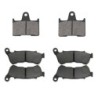 3 Kit plaquettes frein Harley-davidson Sportster Roadster XL1200CX Av G, Av D et Ar 148-359X2 - EBC FA254 et FA640 - Raven 104-2
