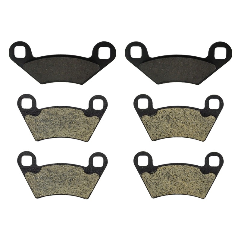 3 Kit plaquettes frein Polaris ACE 570  Av G, Av D et Ar 162-312X2 - EBC FA159 et FA354R - Raven 104-204