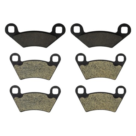 3 Kit plaquettes frein Polaris ACE 570  Av G, Av D et Ar 162-312X2 - EBC FA159 et FA354R - Raven 104-204
